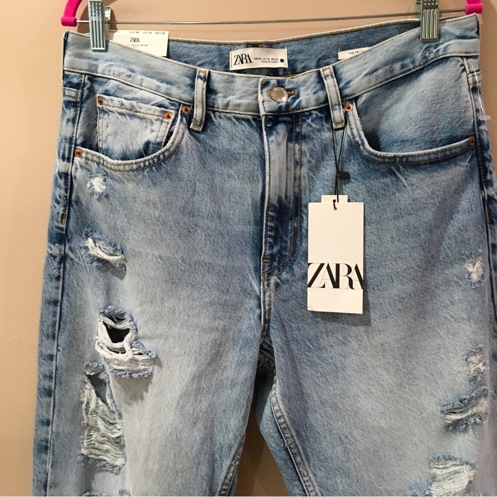 New zara Jeans the truth slim Durrel Blue denim size 10/w32 Womens 6045 - Picture 10 of 11